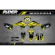 Stickerset moto STICKERSET MOTOCROSS SUZUKI CYAN FIRM