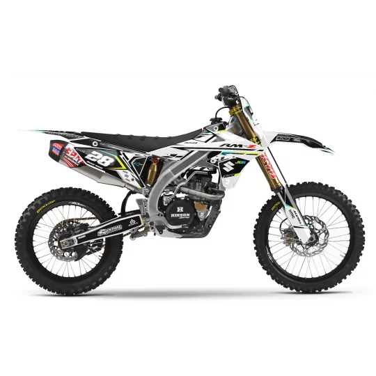 Stickerset moto STICKERSET MOTOCROSS SUZUKI WHITE FIRM