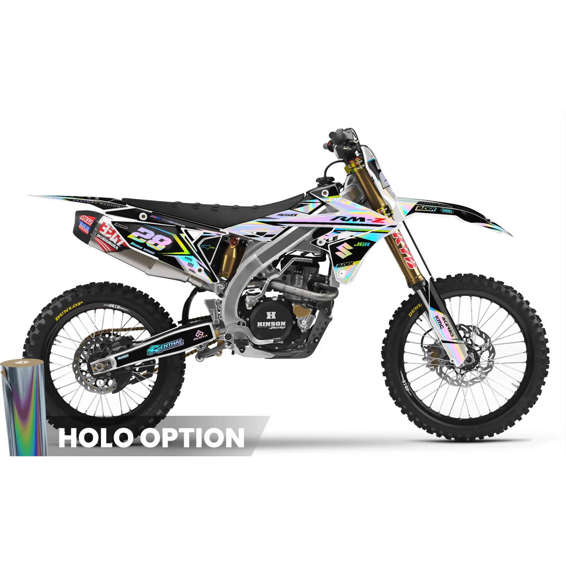 Kit adesivos moto KIT ADESIVOS MOTOCROSS SUZUKI WHITE FIRM