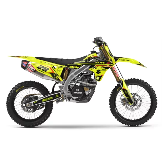 Stickerset moto STICKERSET MOTOCROSS SUZUKI FLUO FIRM