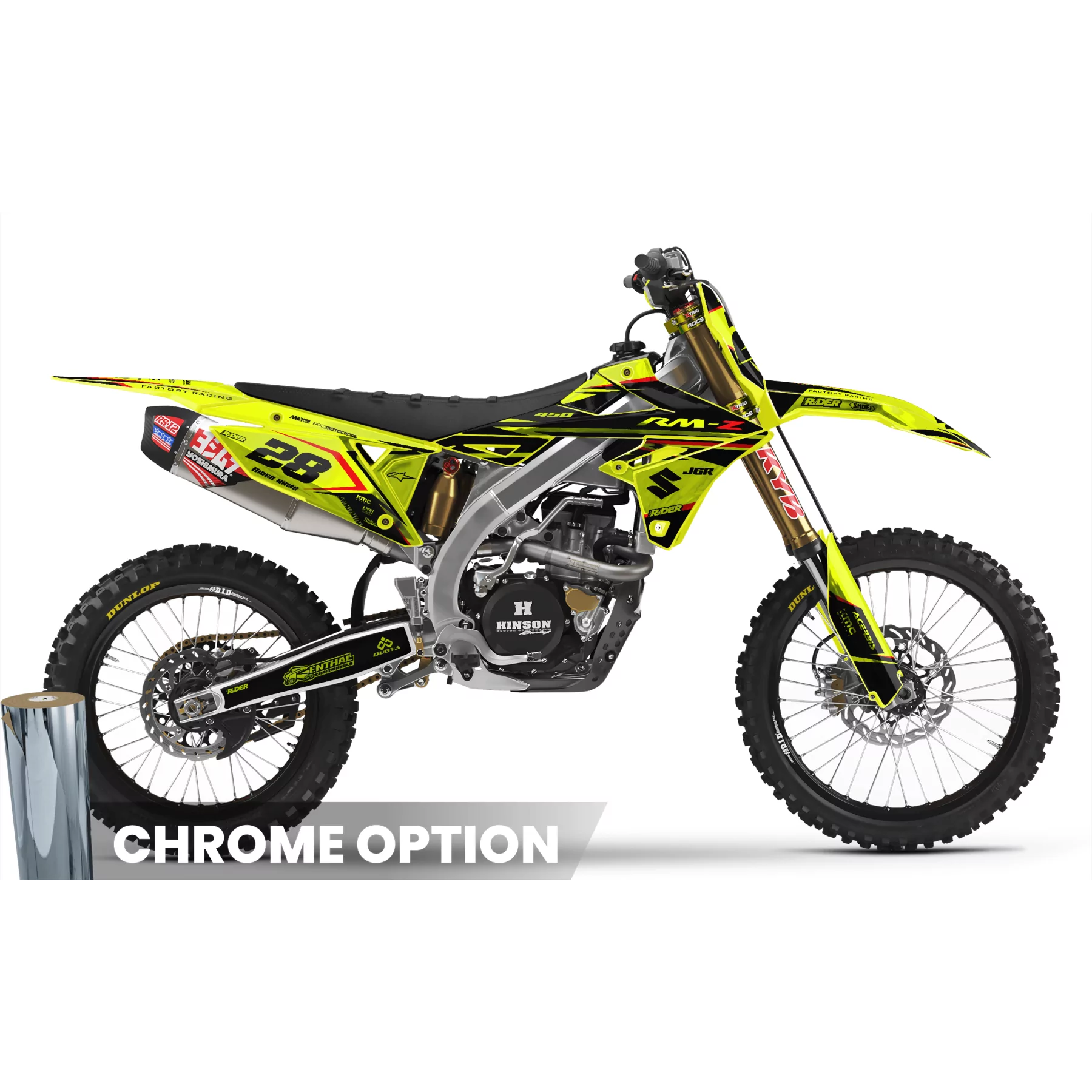 Dekor Moto DEKOR MOTOCROSS SUZUKI FLUO FIRM