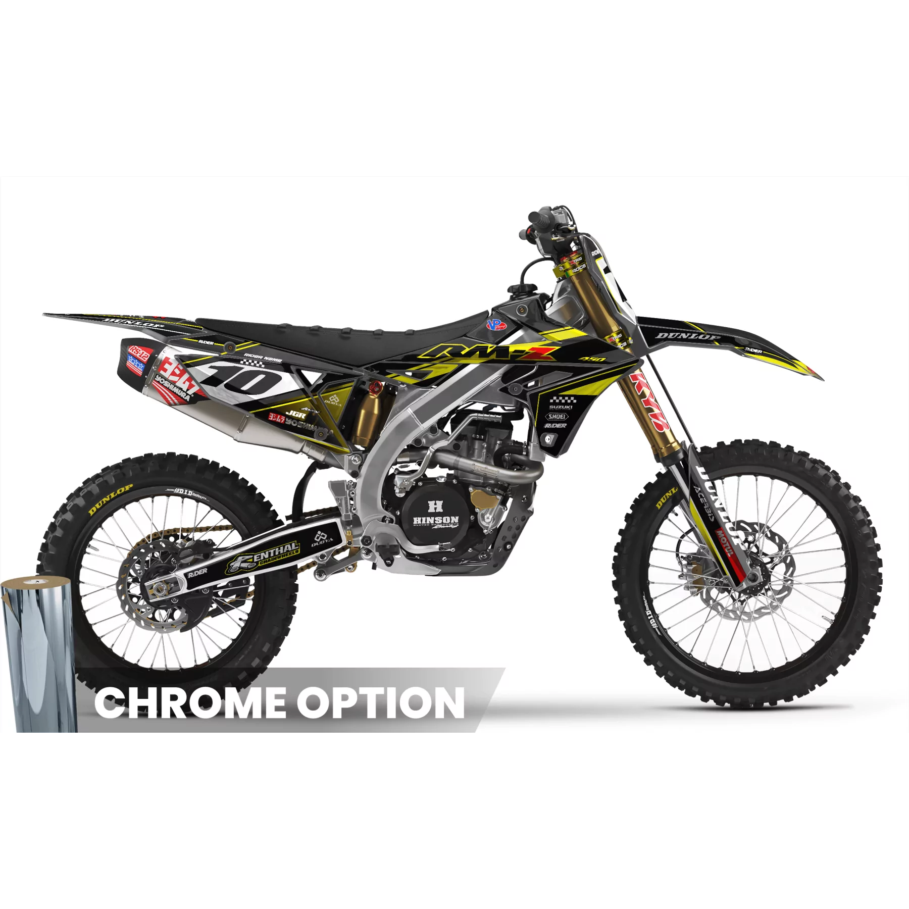 Kit adesivos moto KIT ADESIVOS MOTOCROSS SUZUKI GREY TRUE