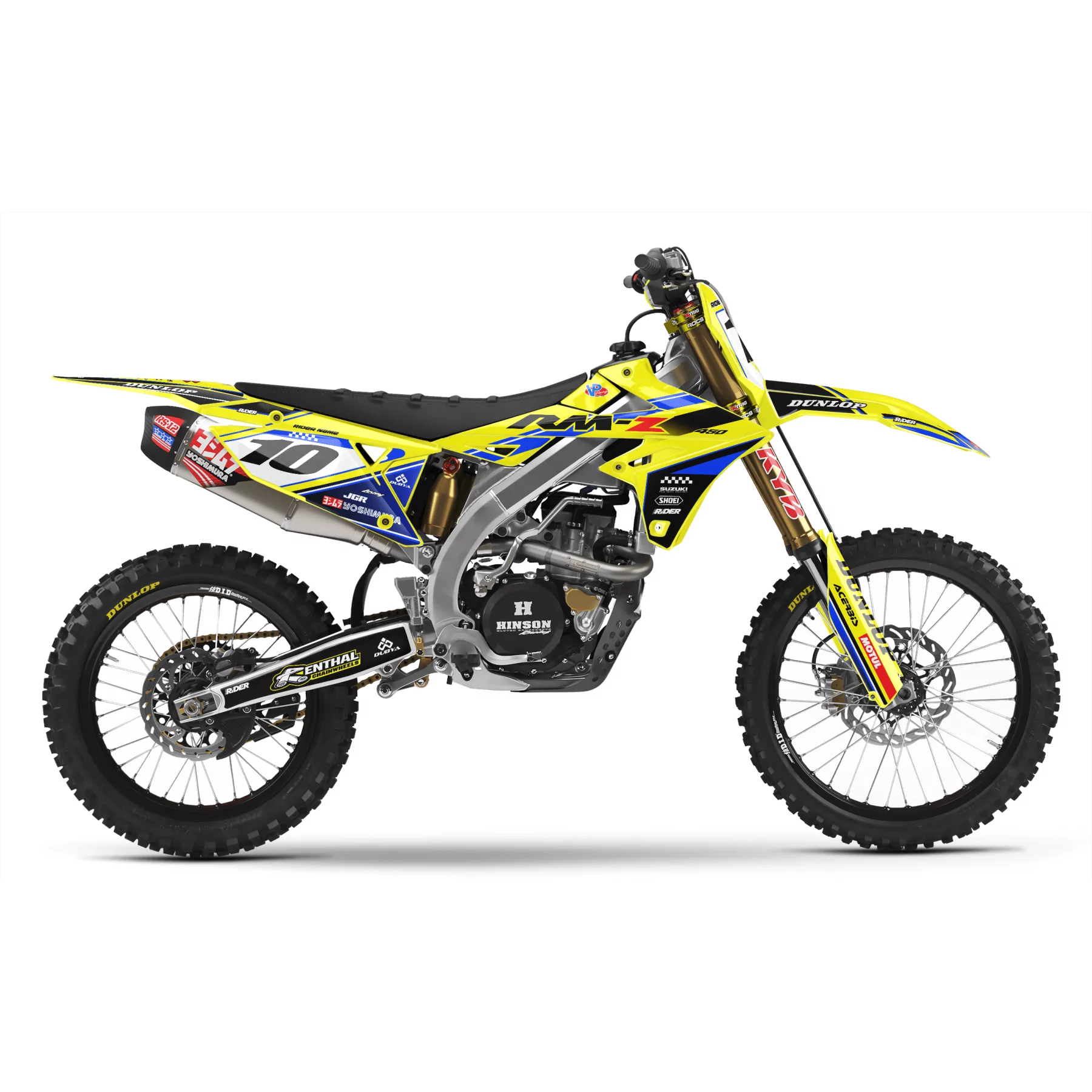 Grafiche moto GRAFICHE MOTOCROSS SUZUKI YELLOW TRUE