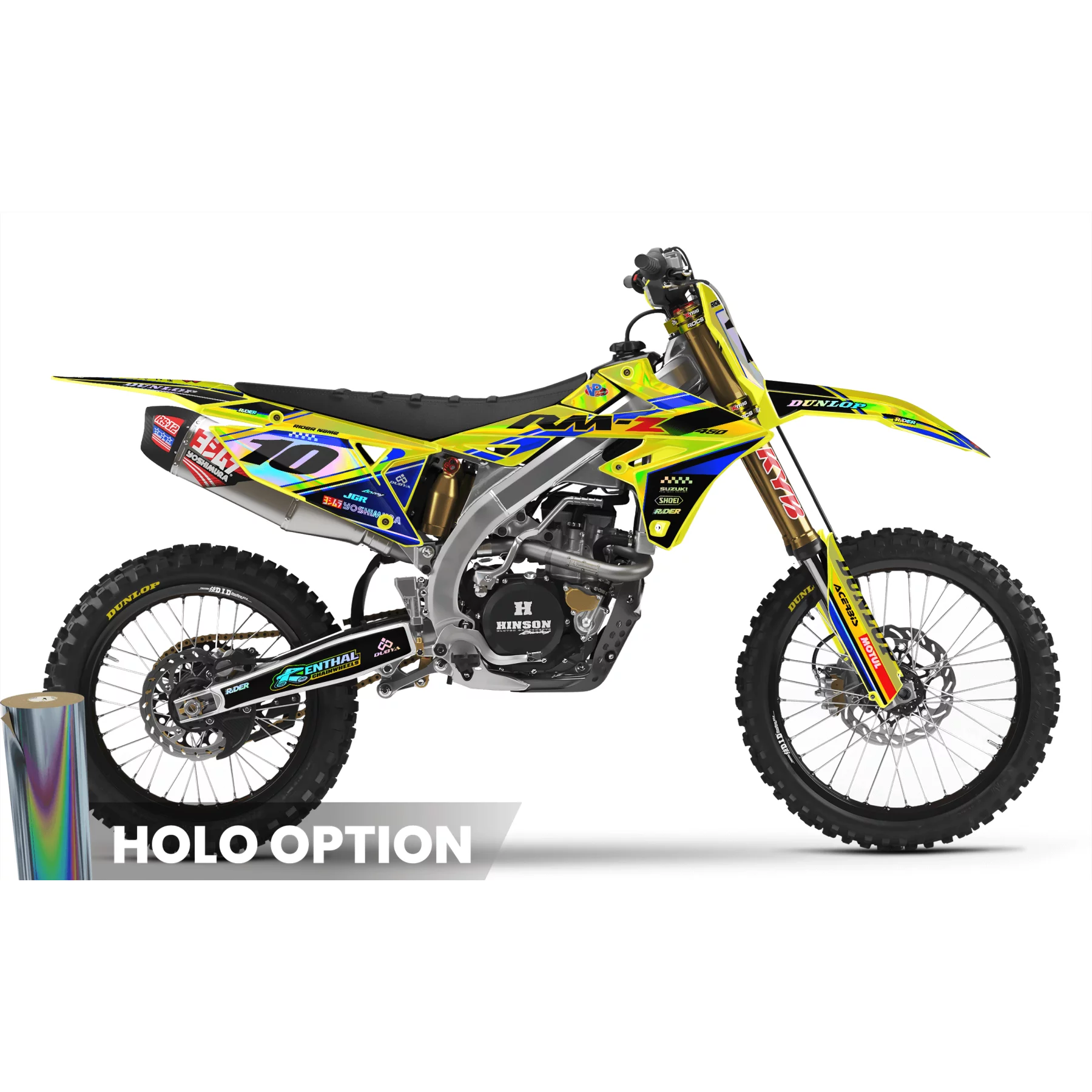 Kit adhesivos moto KIT ADHESIVOS MOTOCROSS SUZUKI YELLOW TRUE