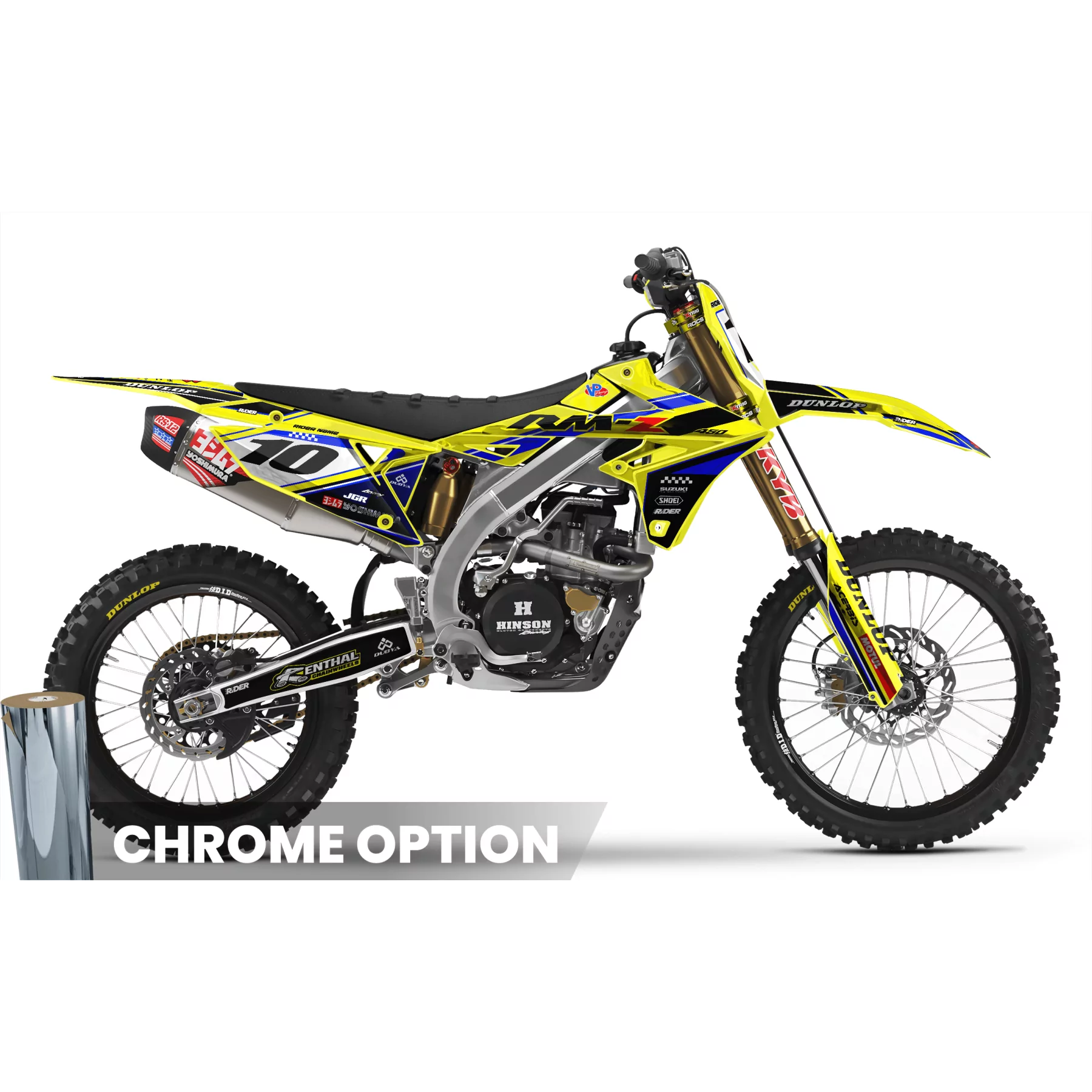 Dekor Moto DEKOR MOTOCROSS SUZUKI YELLOW TRUE