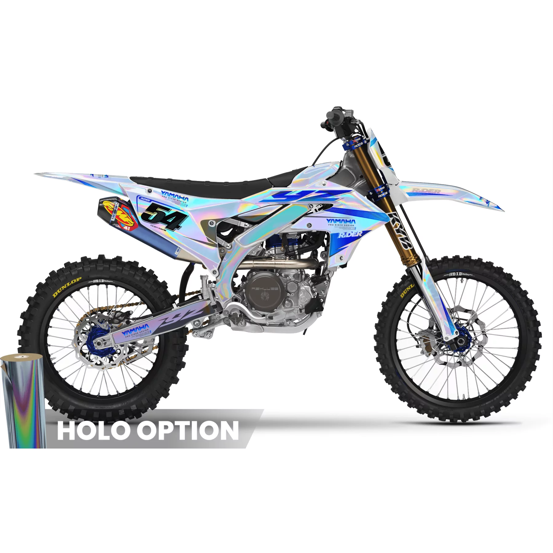 Kit adesivos moto KIT ADESIVOS MOTOCROSS YAMAHA WIDE