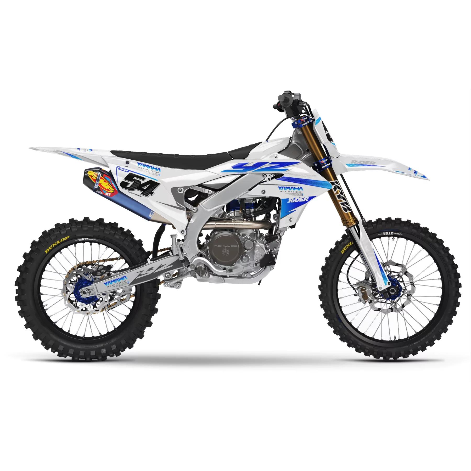 Kit adesivos moto KIT ADESIVOS MOTOCROSS YAMAHA WIDE