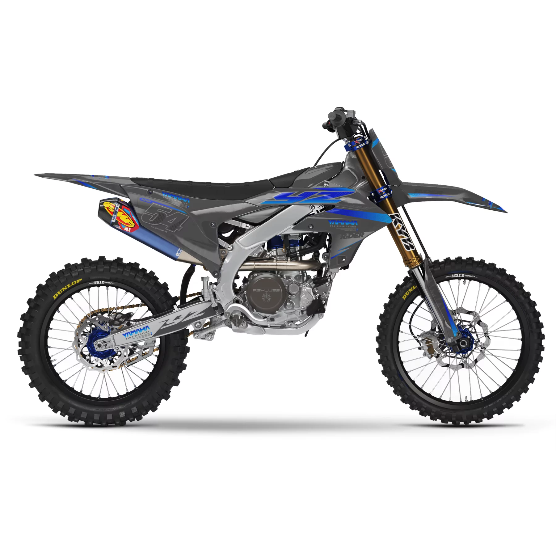 Kit adesivos moto KIT ADESIVOS MOTOCROSS YAMAHA GRITTY