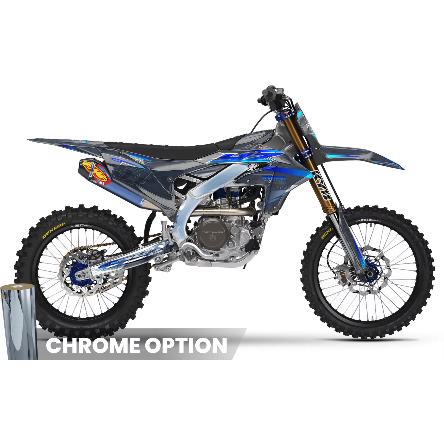 Stickerset motor STICKERSET MOTOCROSS YAMAHA GRITTY