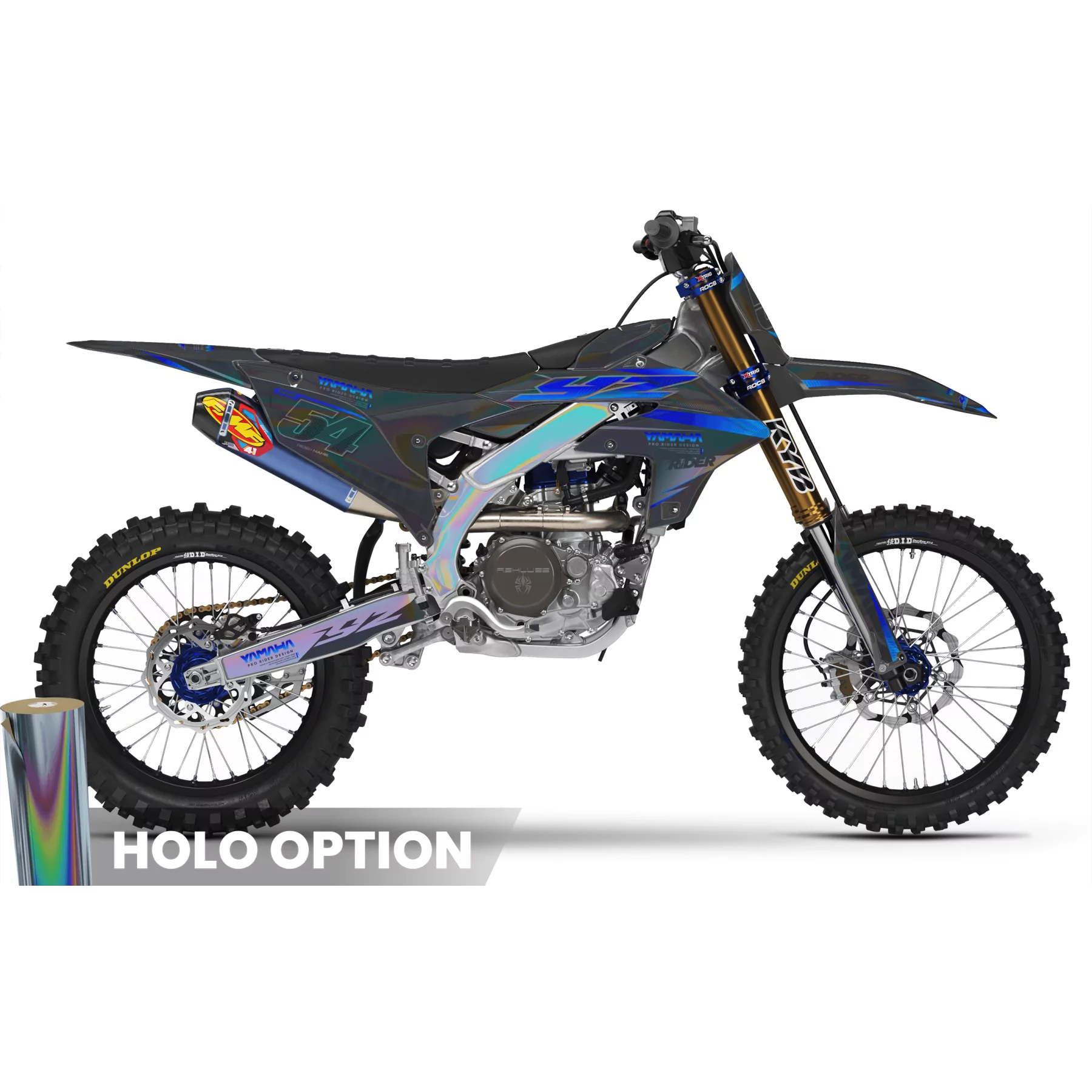 Kit adesivos moto KIT ADESIVOS MOTOCROSS YAMAHA GRITTY