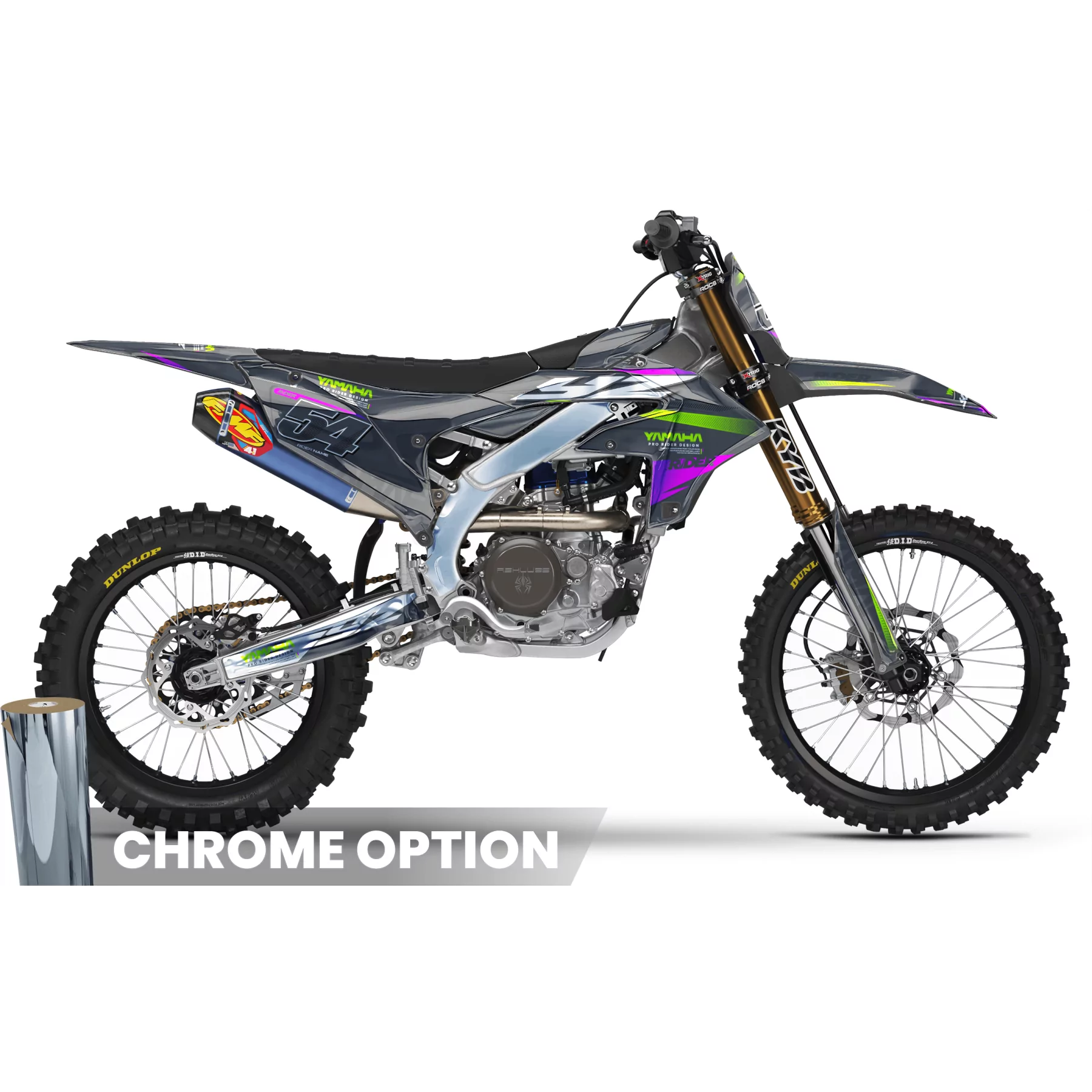 Stickerset motor STICKERSET MOTOCROSS YAMAHA STEADY