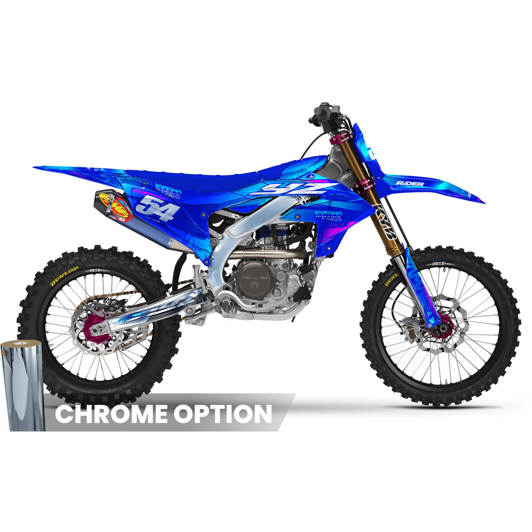 grafiche moto GRAFICHE MOTOCROSS YAMAHA TRUE BLUE