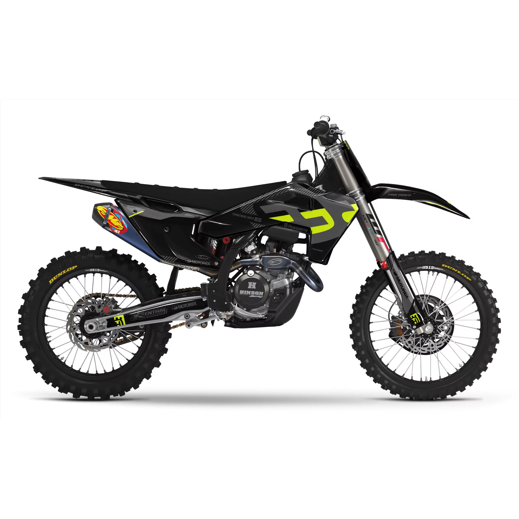 Kit adesivos moto KIT ADESIVOS MOTOCROSS HUSQVARNA DARK VENOM