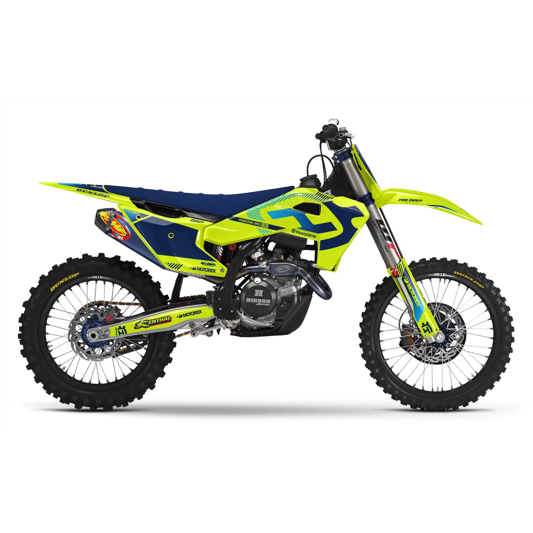 Stickerset moto STICKERSET MOTOCROSS HUSQVARNA NEON FACTORY