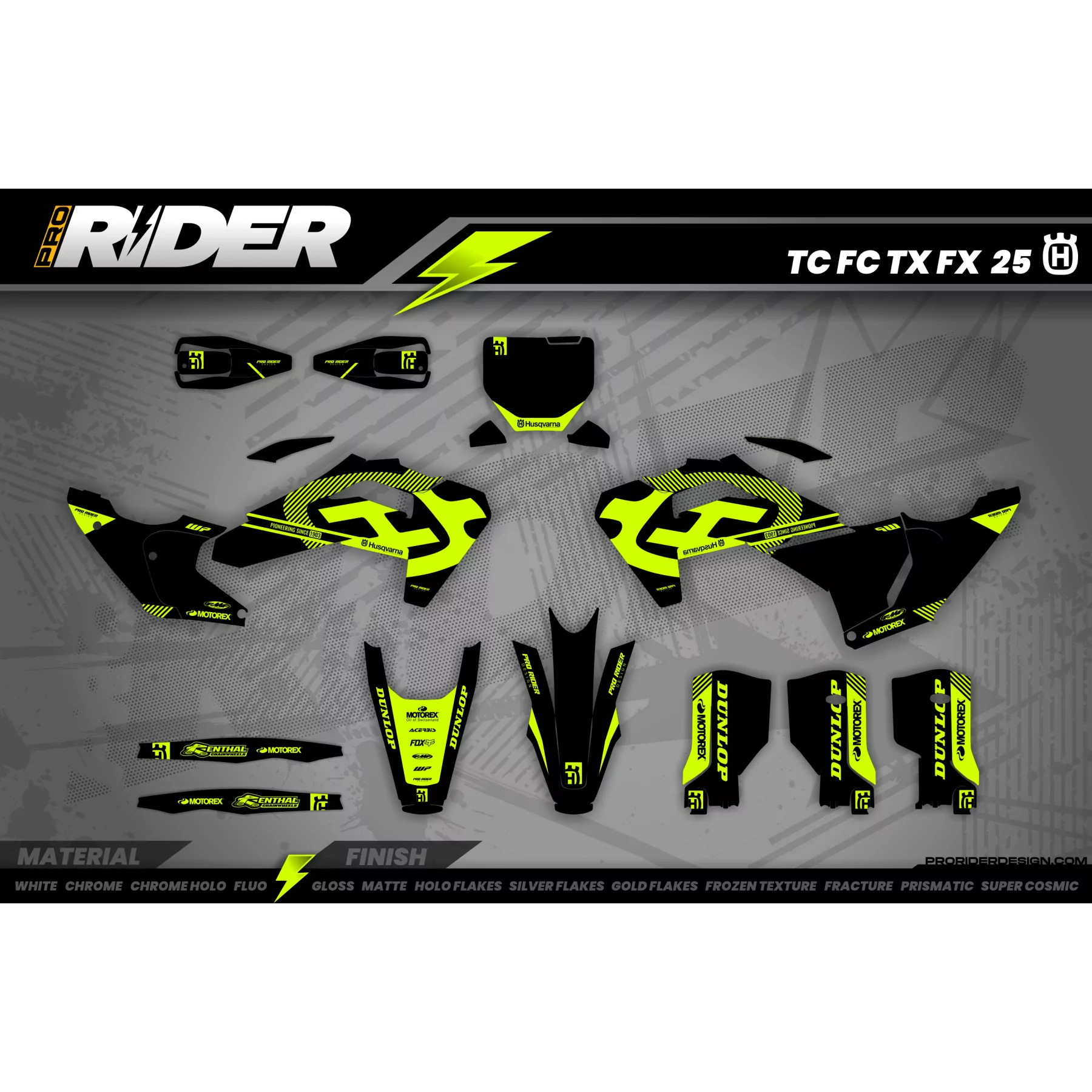 Grafiche moto GRAFICHE MOTOCROSS HUSQVARNA FACTORY BLACK SIGNATURE