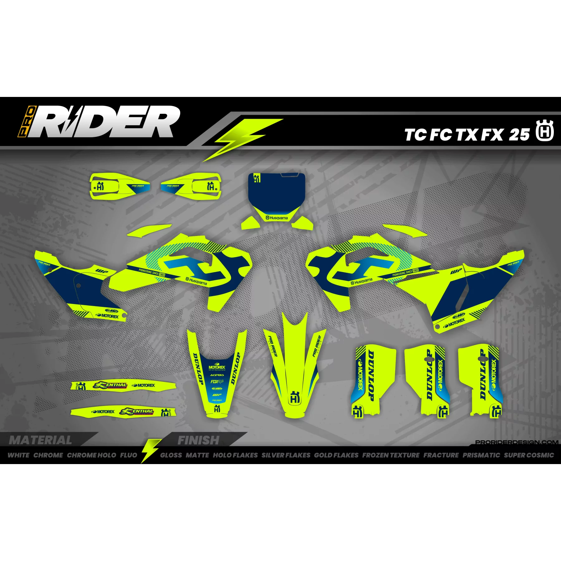 Grafiche moto GRAFICHE MOTOCROSS HUSQVARNA NEON FACTORY