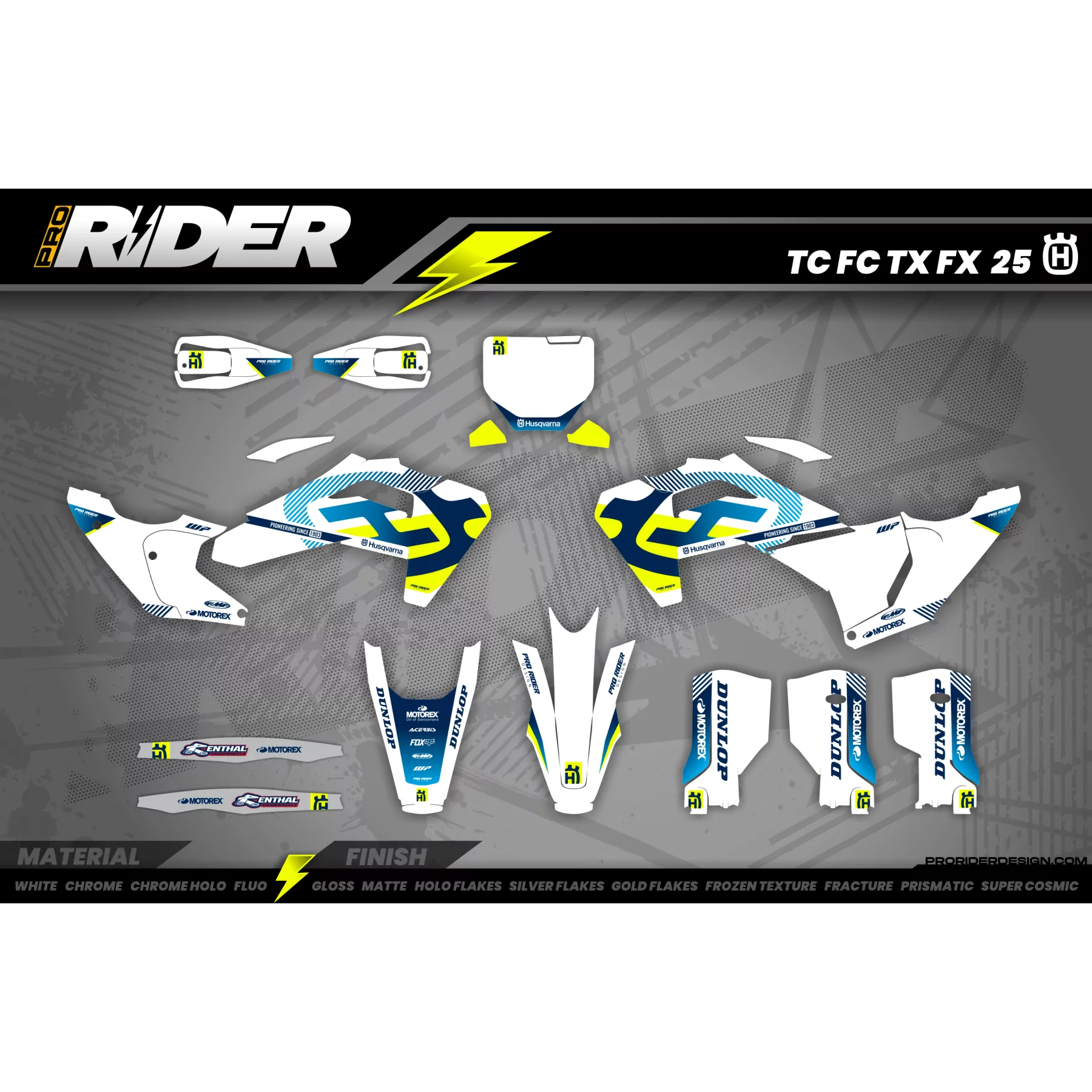 Grafiche moto GRAFICHE MOTOCROSS HUSQVARNA SILVERMINT FACTORY