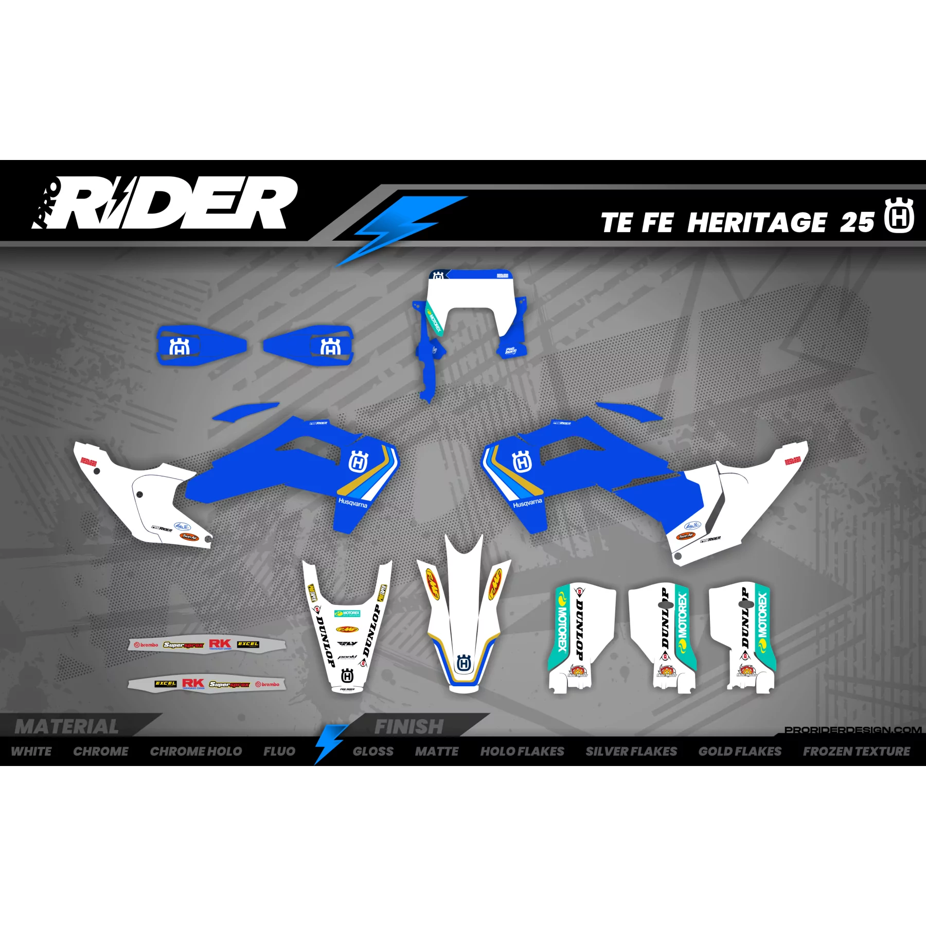 Kit adhesivos moto Kit adhesivos TC-FC-TE-FE... HUSQVARNA | HERITAGE MXGP