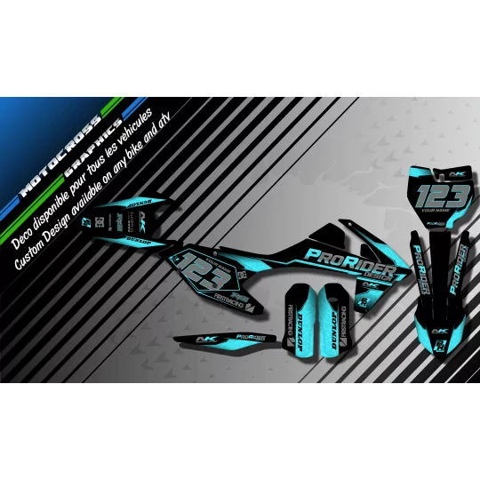 KIT ADESIVOS moto KIT ADESIVOS PERSONALIZADO QUAD PRO RIDER (ref:prda34x)