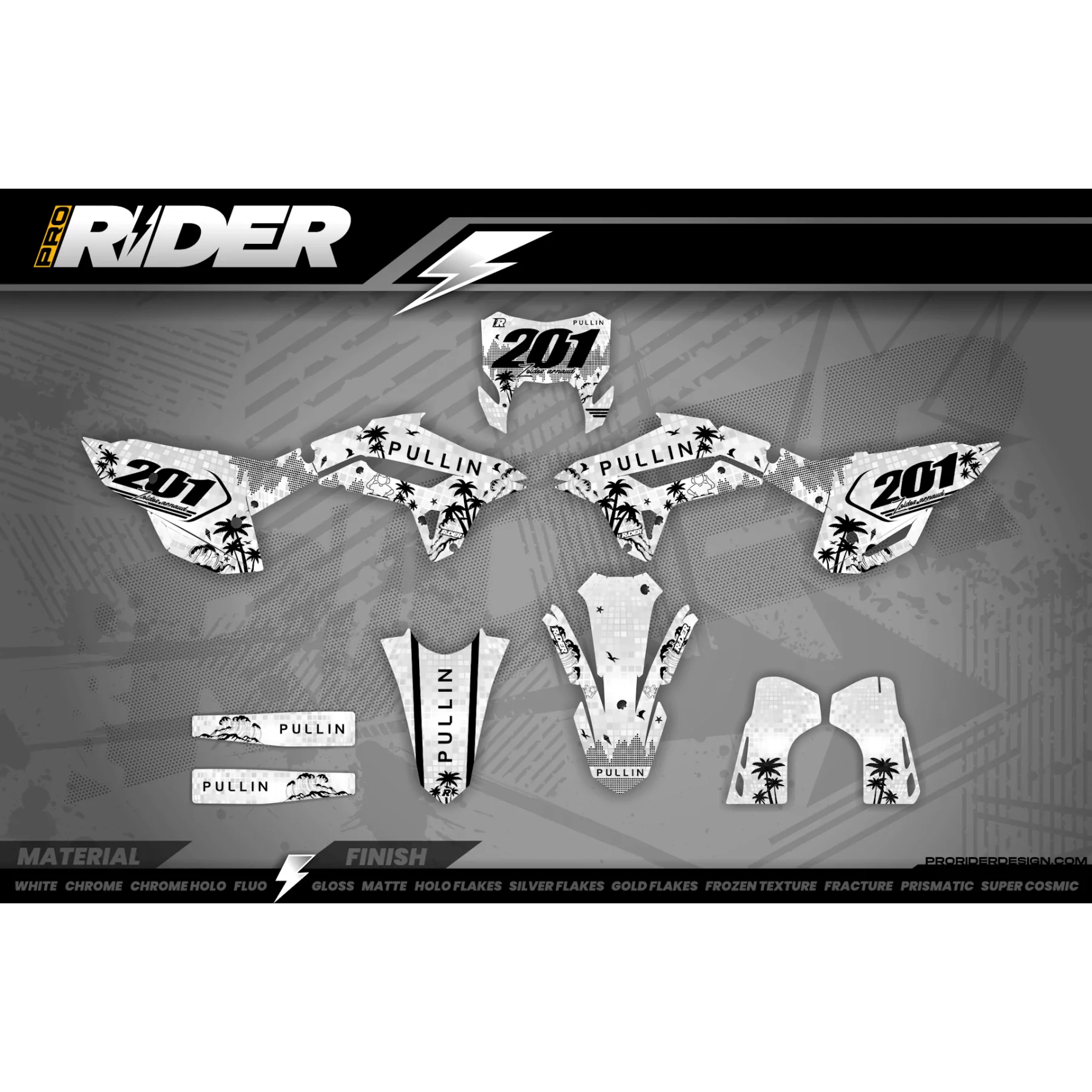 Kit adhesivos moto Kit adhesivos PULLIN Arnaud Zoldos