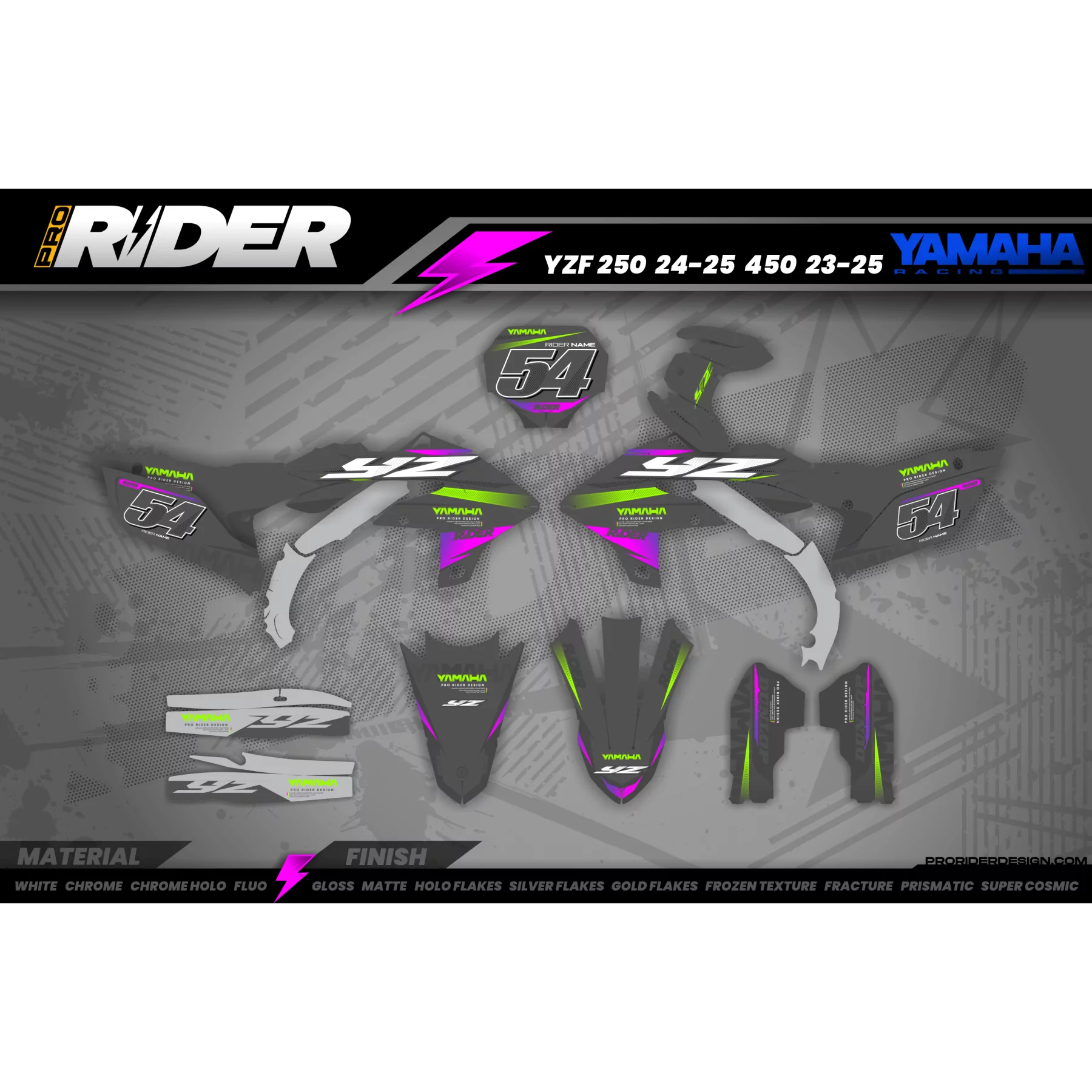 Kit adesivos moto KIT ADESIVOS Motocross YAMAHA STEADY
