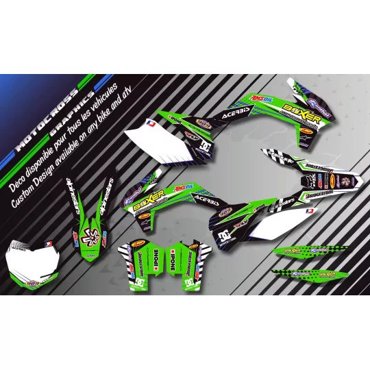 Kit adesivos moto KIT ADESIVOS QUAD BOXER VERDE (REF:PRDA1B)