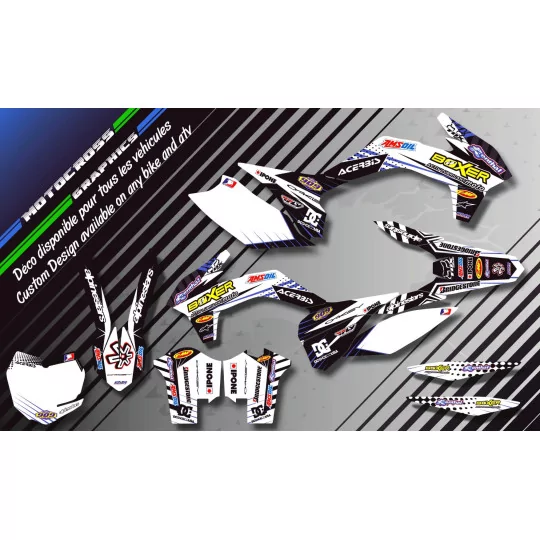 Kit adesivos moto KIT ADESIVOS QUAD BOXER BRANCO (REF:PRDA1G)