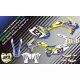 Dekor Motorrad Dekor QUAD FMR FACTORY GELB (REF:PRDA13D)