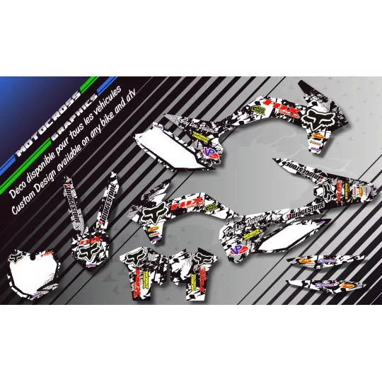 STICKERSET motor Stickerset QUAD FOX CAMO ZWART (REF:PRDA9F)