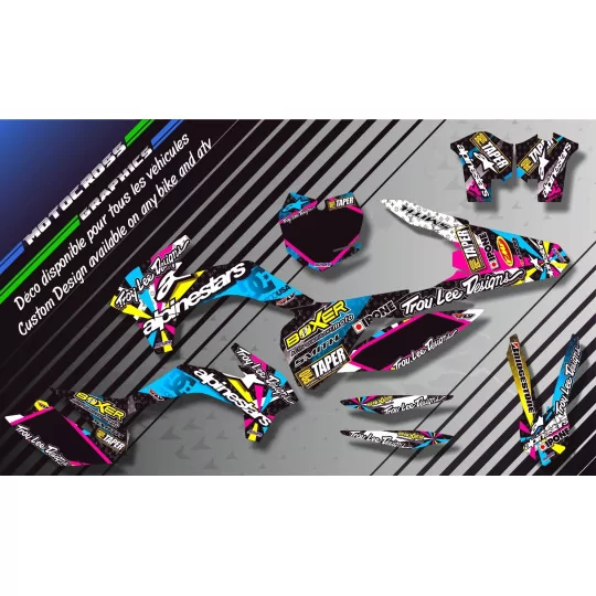 Kit adesivos moto KIT ADESIVOS QUAD ALPINESTARS MULTI (REF:PRDA4A)