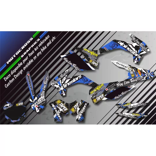 STICKERSET motor Stickerset QUAD ALPINESTARS BLAUW (REF:PRDA4D)