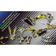 Kit adesivos moto KIT ADESIVOS QUAD ALPINESTARS AMARELO (REF:PRDA4E)