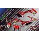 Kit déco moto KIT DECO QUAD no fear ROUGE (REF:PRDA5B)