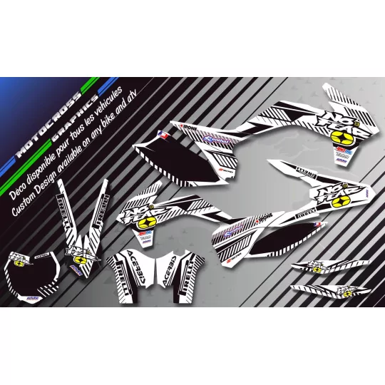 STICKERSET motor Stickerset QUAD no fear WIT (REF:PRDA5F)