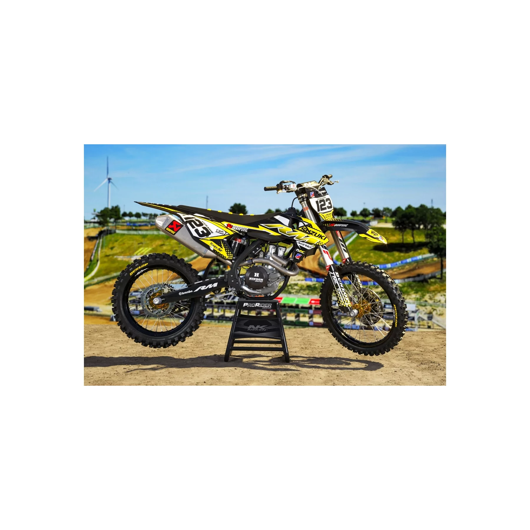 GRAPHICS moto GRAPHICS Motocross suzuki FACTORY ENERGY yellow (ref:prda33d)