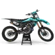 Kit adesivos moto KIT ADESIVOS Motocross HONDA BUD RACING PRETO|CIANO (REF:PRDA36A3)