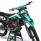 Kit adesivos moto KIT ADESIVOS Motocross HONDA BUD RACING PRETO|CIANO (REF:PRDA36A3)