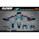 Kit adesivos moto KIT ADESIVOS MOTOCROSS KTM BLUE LUMEN
