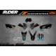 Kit adesivos moto Kit adesivos Motocross KTM SX SXF EXC | Shadow Edition | Black orange dark teal