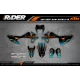 Kit adesivos moto Kit adesivos Motocross KTM SX SXF EXC | Shadow Edition | Black orange dark teal