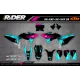 Kit adesivos moto KIT ADESIVOS Motocross PERSO UNIT BLACK