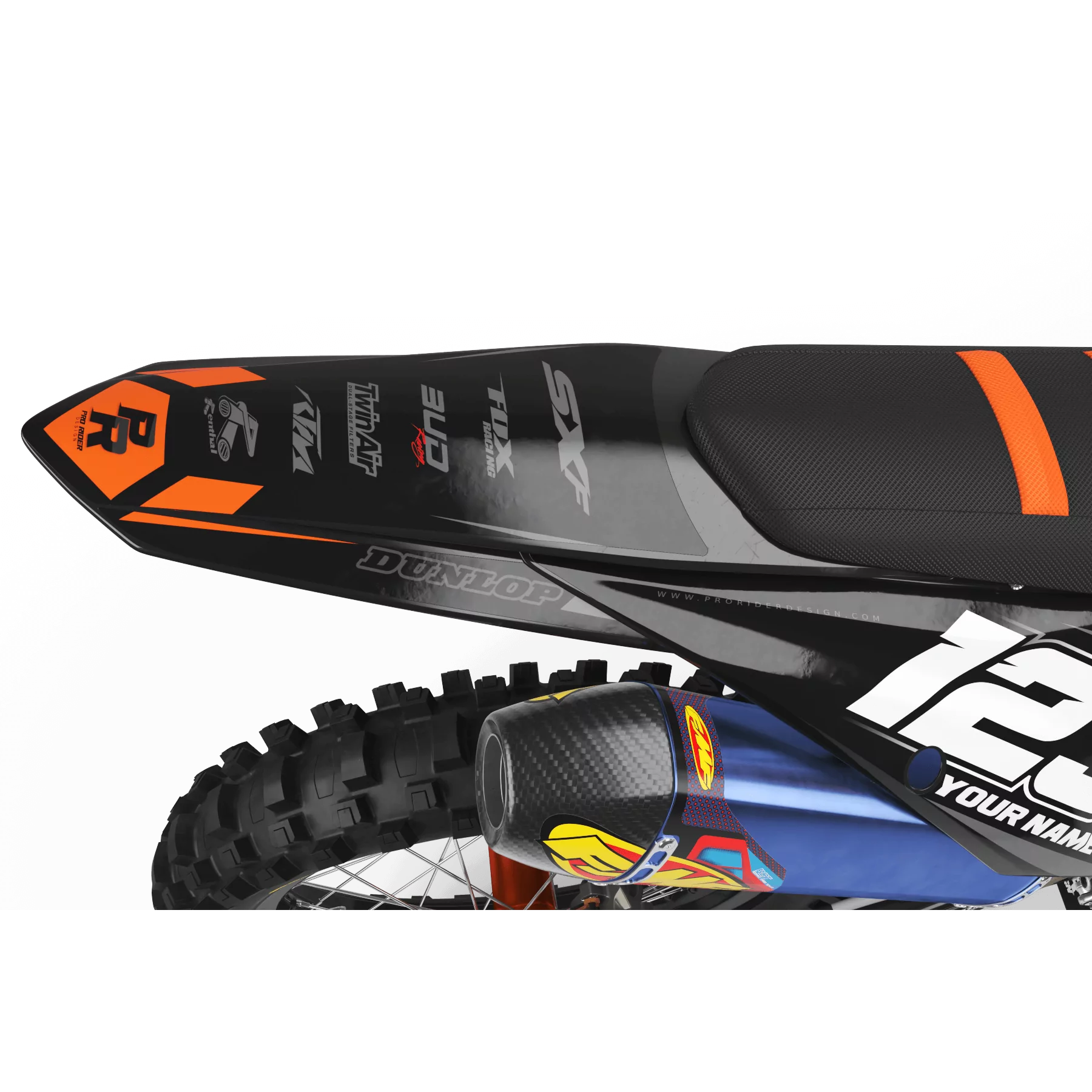 GRAPHICS kit moto GRAPHICS Motocross KTM BUD RACING BLACK