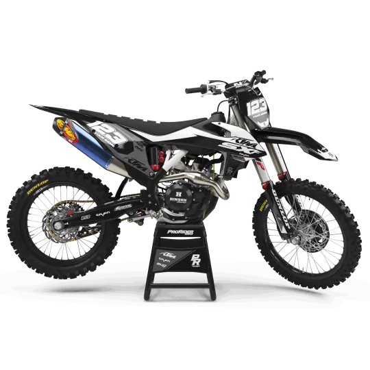 Kit adesivos moto KIT ADESIVOS Motocross KTM BUD RACING PRETO|BRANCO (REF:PRDA36C5)