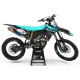 DEKOR Motorrad-Dekor Motocross SUZUKI BUD RACING SCHWARZ|CYAN (REF:PRDA36D3)