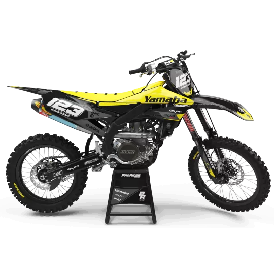 Stickerset moto Stickerset Motocross YAMAHA BUD RACING ZWART|GEEL (REF:PRDA36E4)