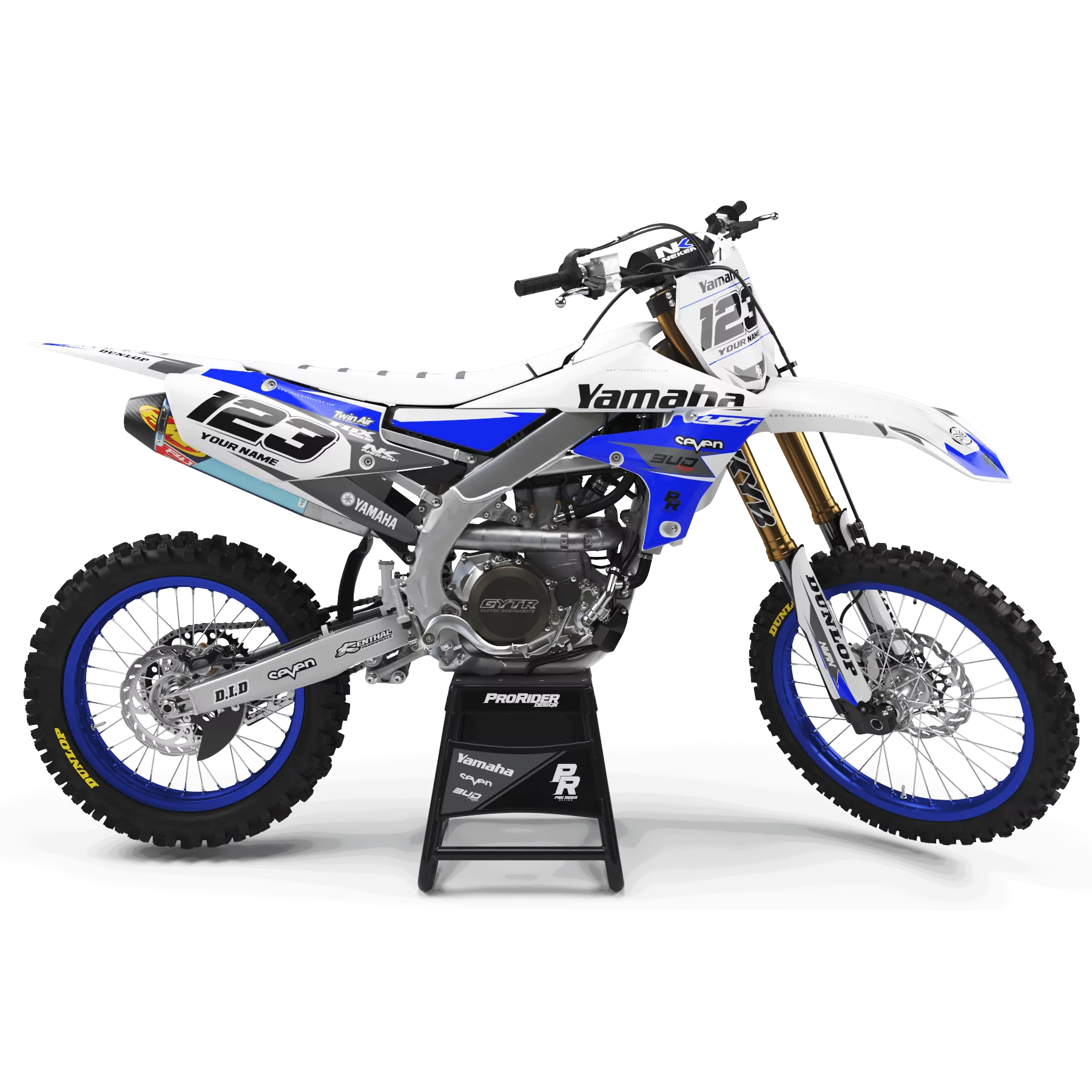 Kit adhesivos moto Kit adhesivos Motocross YAMAHA BUD RACING AZUL|BLANCO (REF:PRDA36E6)