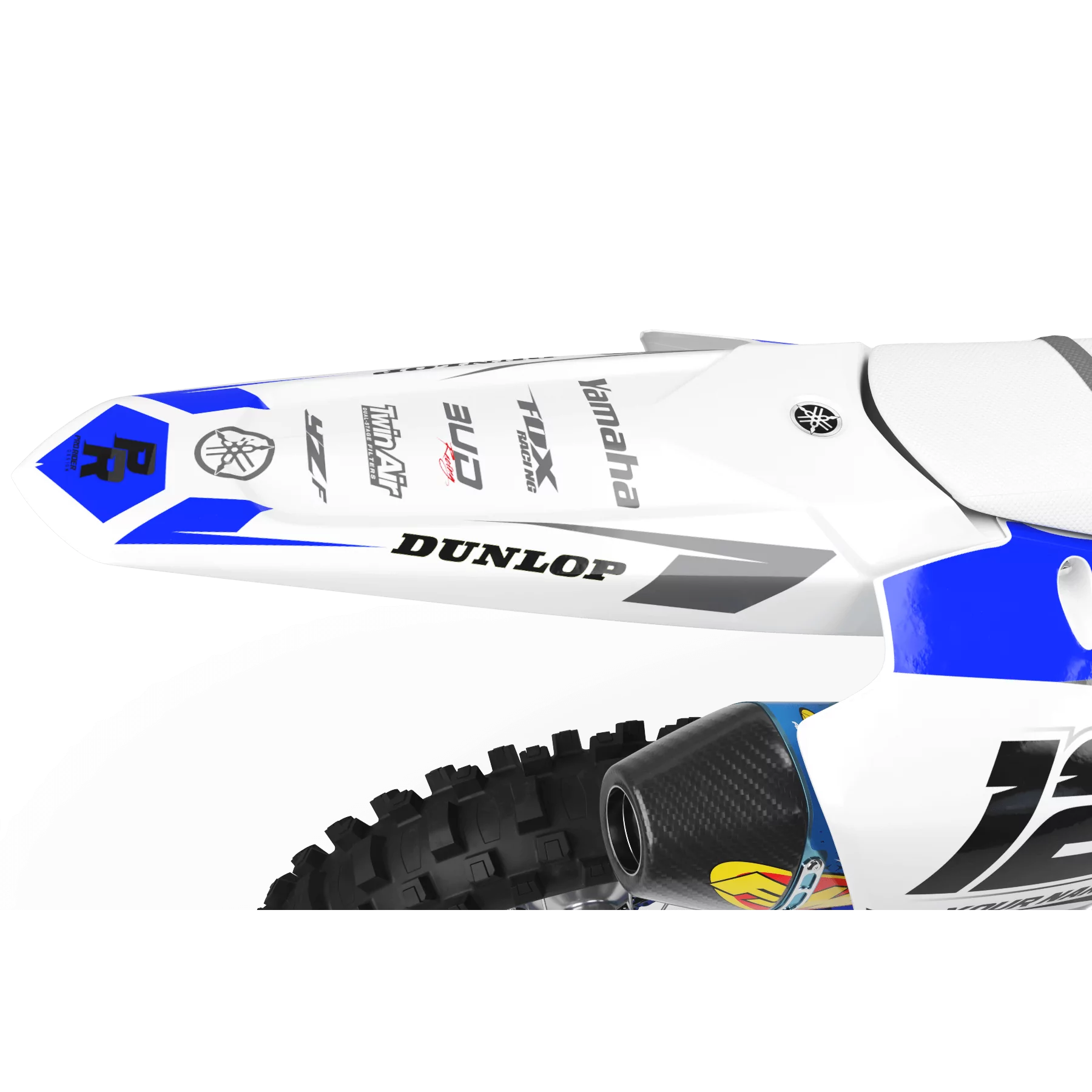 Kit adhesivos moto Kit adhesivos Motocross YAMAHA BUD RACING AZUL|BLANCO (REF:PRDA36E6)