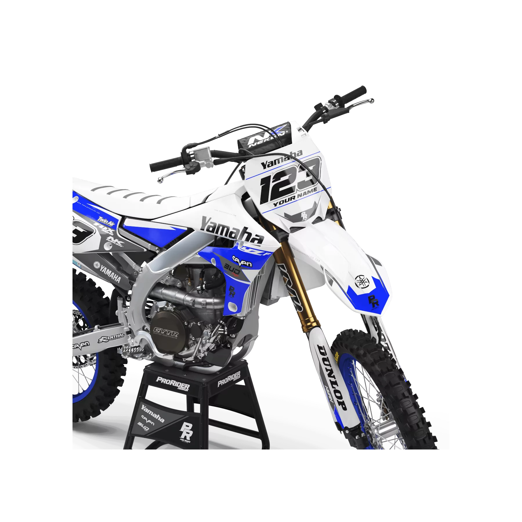 Kit adhesivos moto Kit adhesivos Motocross YAMAHA BUD RACING AZUL|BLANCO (REF:PRDA36E6)