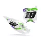 Motorraddeko DEKOR NUMMERNSCHILDER PERSO KAWASAKI Podium Line