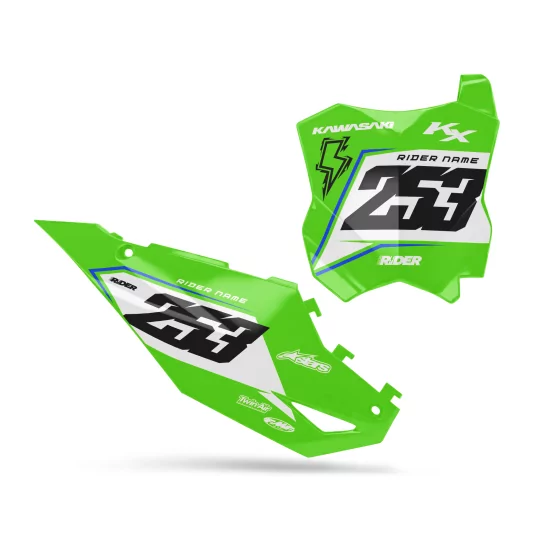 Kit adesivos moto KIT ADESIVOS FUNDOS DE PLACAS PERSO KAWASAKI Iron Clad
